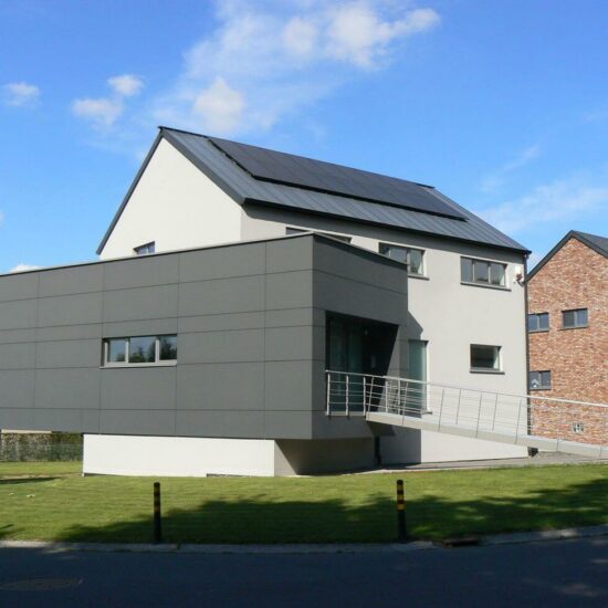 Construction maison contemporaine à Bastogne architecte Kaiser Valérie