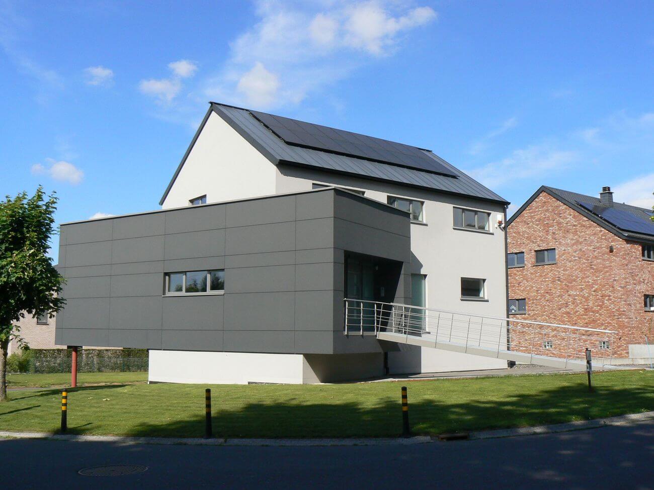 Construction maison contemporaine à Bastogne architecte Kaiser Valérie