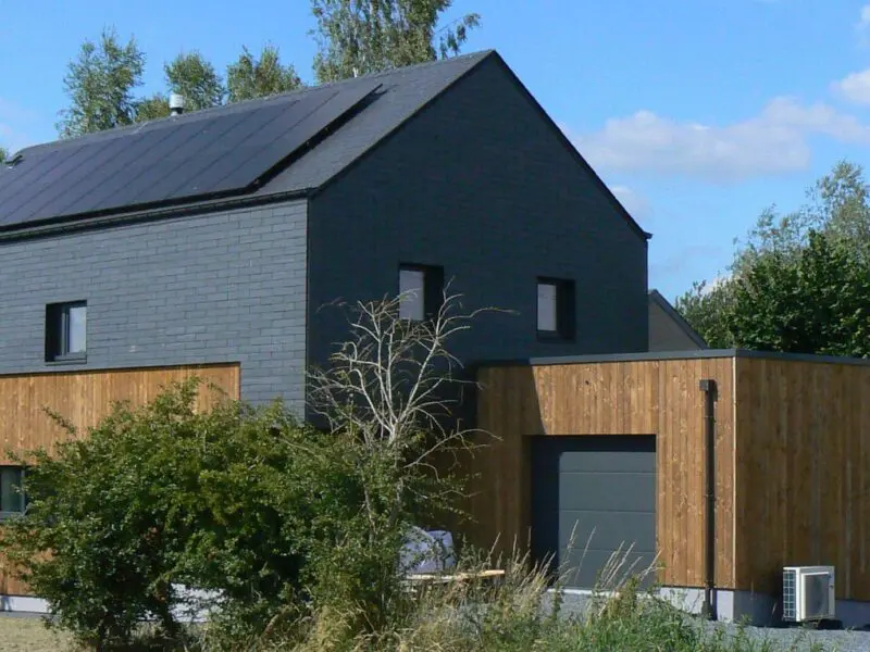 Maison ossature bois Bastogne Marvie Architecte Kaiser Valerie