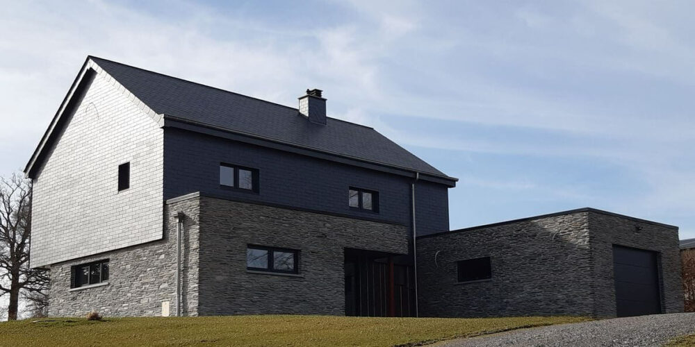 construction maison en blocs Vielsalm architecte Valerie Kaiser