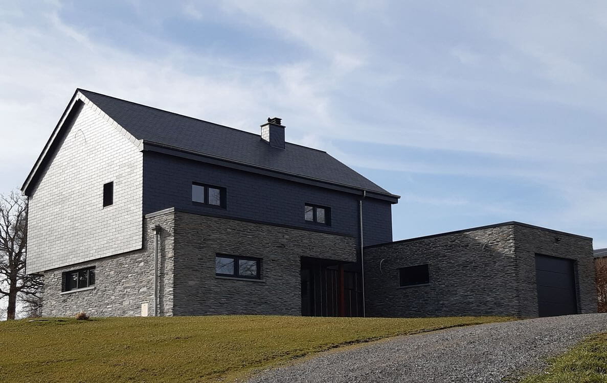 construction maison en blocs Vielsalm architecte Valerie Kaiser