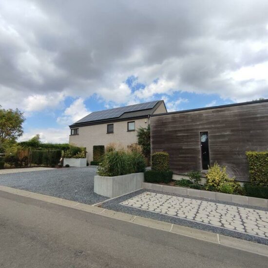 Nouvelle construction ossature bois Bertogne architecte Kaiser