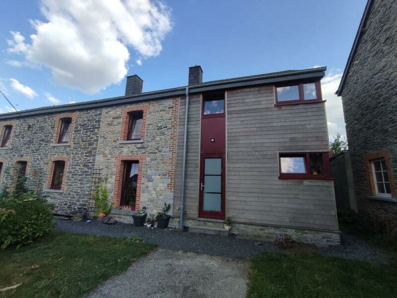 Architecte Valérie Kaiser annexe ossature bois maison Bourcy