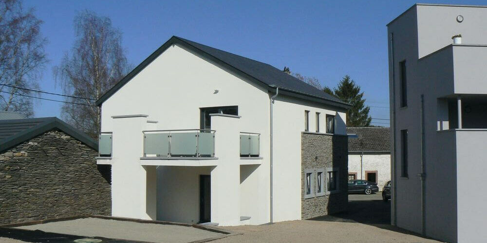 nouvelle construction dun immeuble a appartement Vielsam architecte Kaiser Valerie