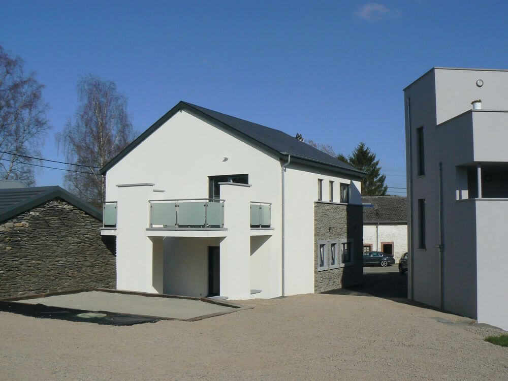 nouvelle construction dun immeuble a appartement Vielsam architecte Kaiser Valerie