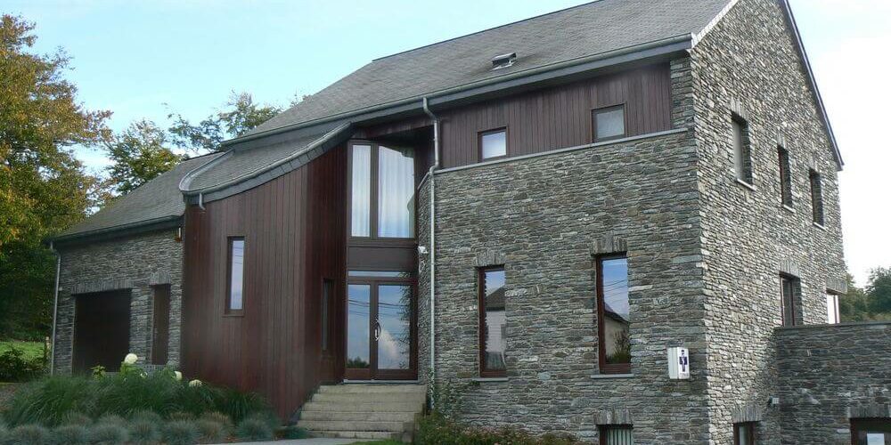 Nouvelle construction avec partie professionnelle Noville Bastogne architecte Kaiser