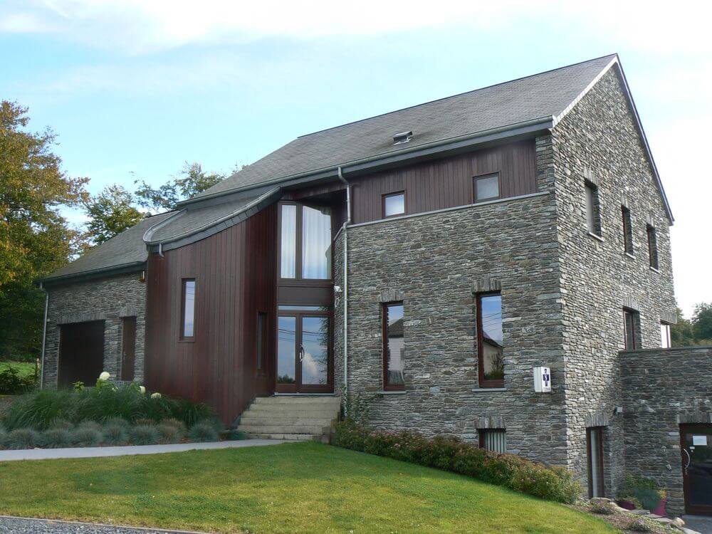 Nouvelle construction avec partie professionnelle Noville Bastogne architecte Kaiser