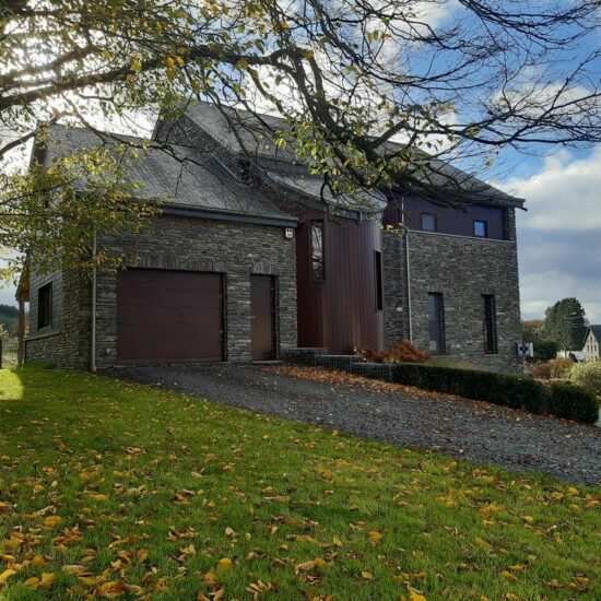 Construction maison avec partie professionnelle à Cobru (Bastogne) Architecte Kaiser