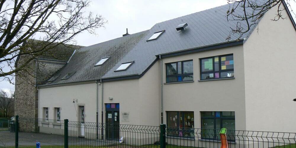 Extension école à Marvie. Construction classes supplémentaires