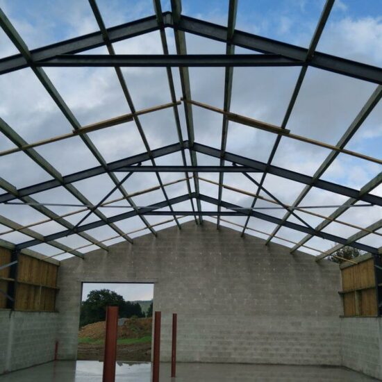 Construction Hall agricole Jubiéval Architecte Kaiser Valérie Bastogne (2)